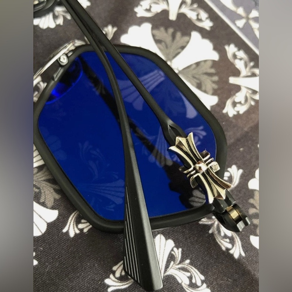 Chrome Hearts Datass sunglasses black lenses 54-21-147 - Picture 4 of 8